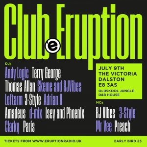 Club Eruption Victoria Dalston